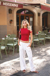 2. Wahl Linen Pants I White